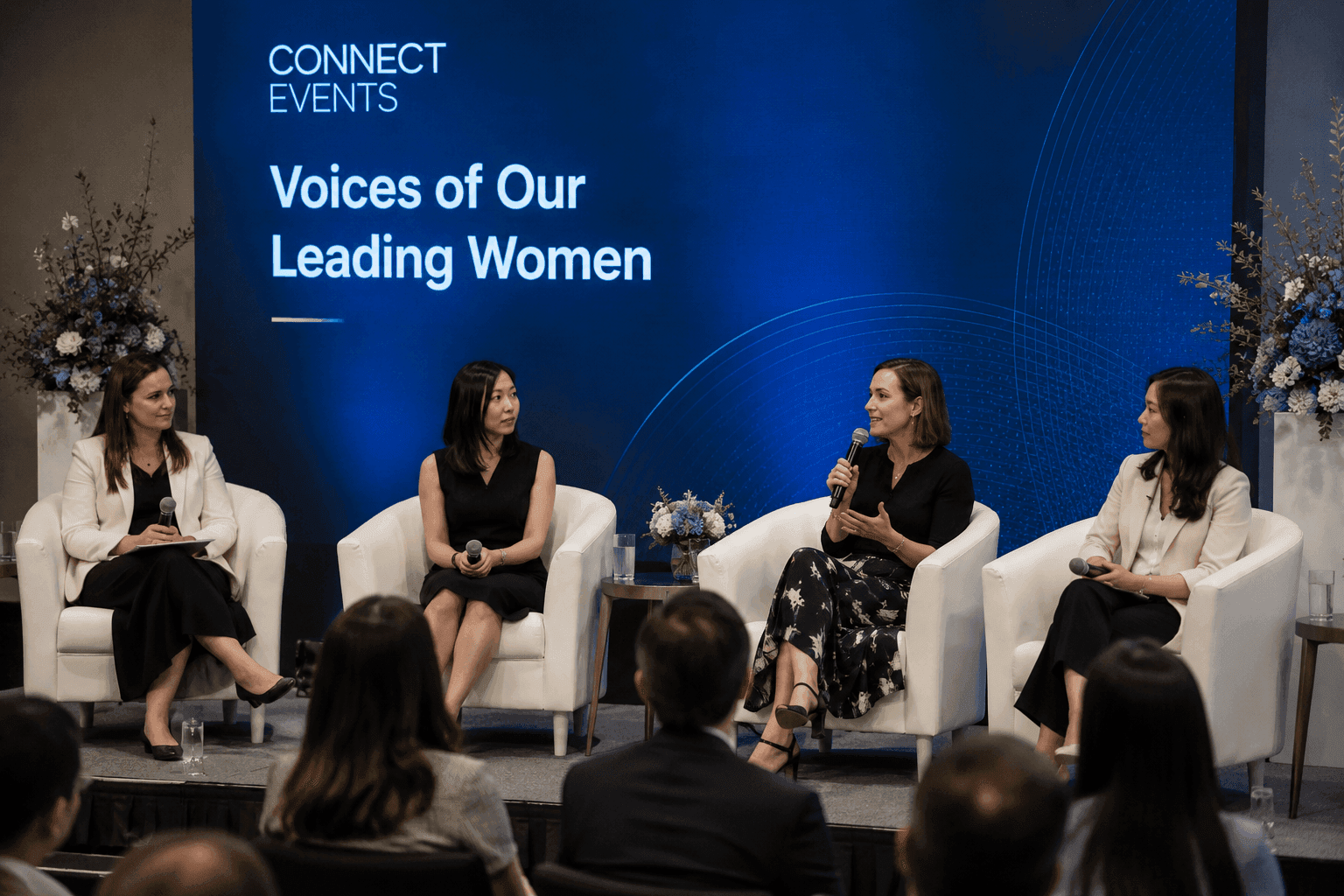 Team members connect at a Sach Financial Solutions company event.